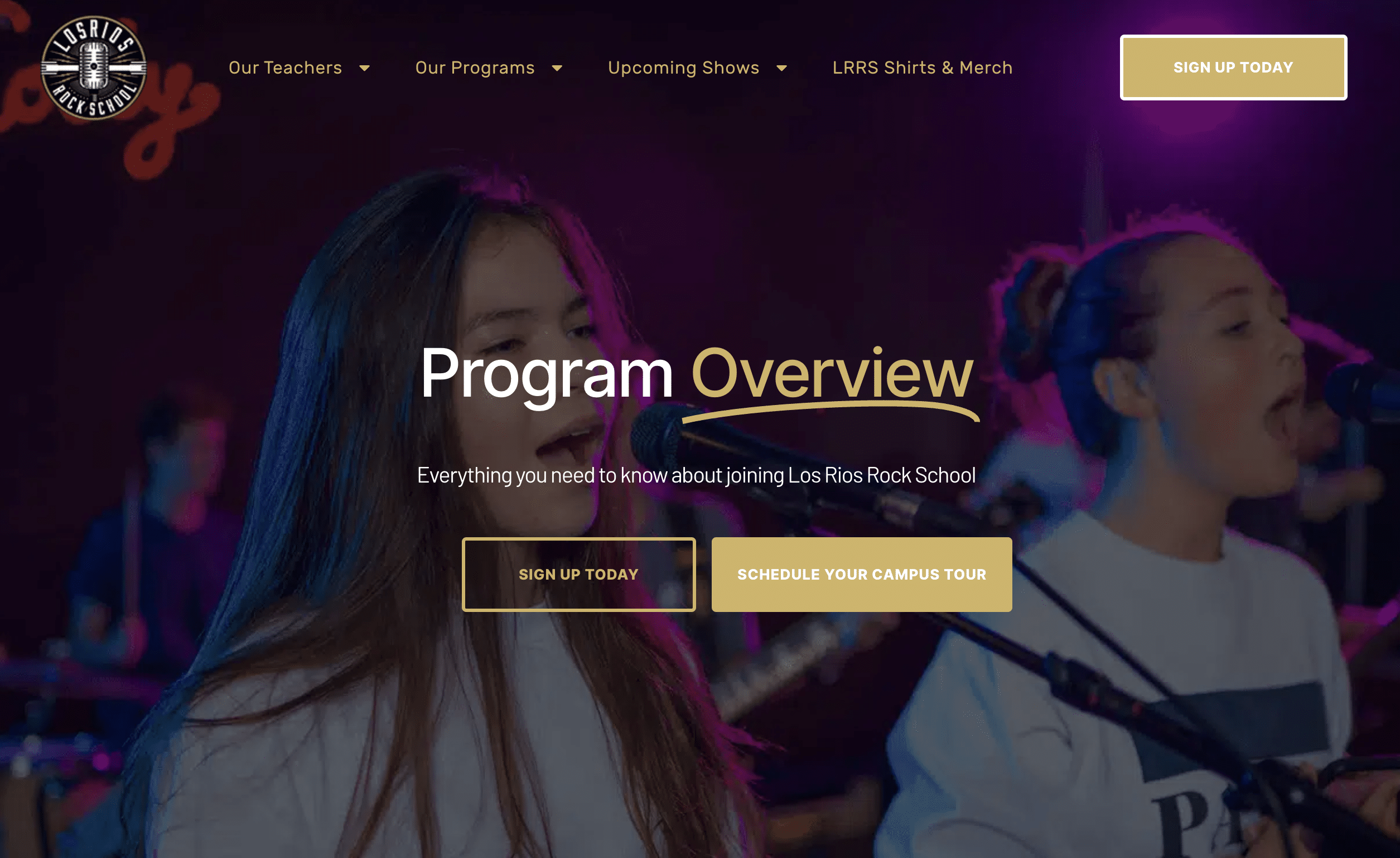 Los Rios School Los Rios Rock School – Our Programs