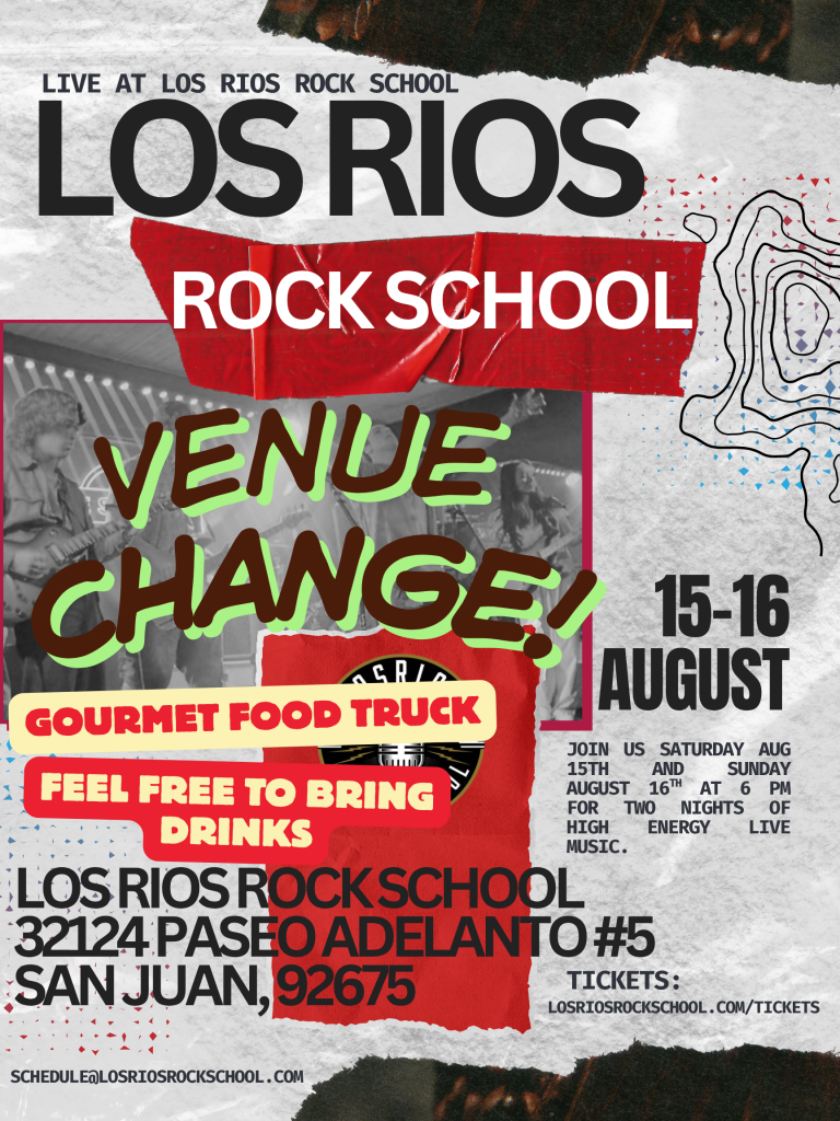 VENUE Change - August show now at LRRS!